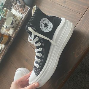 Converse high top platform sneakers